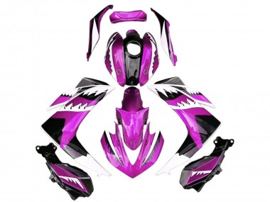 Best 2015-2018 Yamaha R3 Motorcycle Fairings - Pink White Glossy Black Shark UK