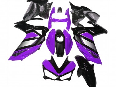 Best 2015-2018 Yamaha R3 Motorcycle Fairings - Purple Silver Glossy Black UK