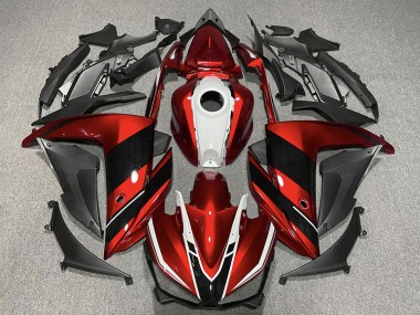 Best 2015-2018 Yamaha R3 Motorcycle Fairings - Red White Glossy Black UK