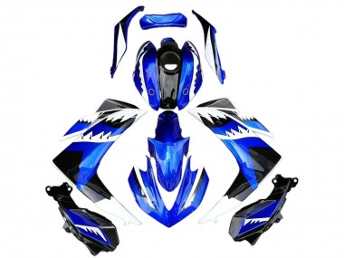 Best 2015-2018 Yamaha R3 Motorcycle Fairings - Blue White Black Shark UK