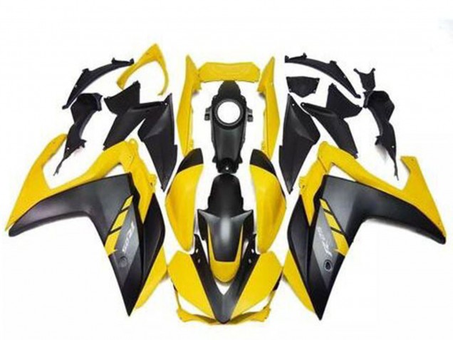 2015-2018 Yamaha R3 Motorcycle Fairings - Yellow Matte Black UK