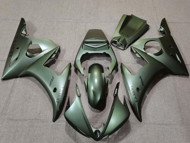 2003-2004 Yamaha R6 Motorcycle Fairings - Army Green UK