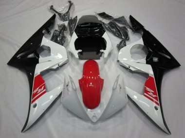 Best 2005 Yamaha R6 Motorcycle Fairing - White Red Black UK