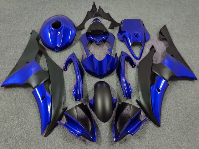 2008-2016 Yamaha R6 Motorcycle Fairing - Blue Matte Black UK