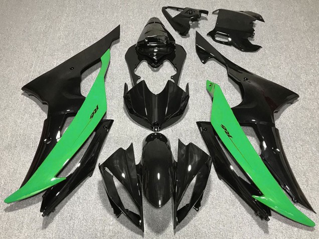 2008-2016 Yamaha R6 Motorcycle Fairing - Green Glossy Black UK