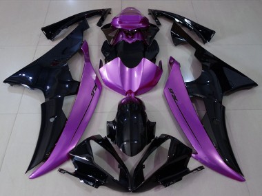 Best 2008-2016 Yamaha R6 Motorcycle Fairings - Purple Glossy Black UK