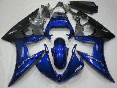 Best 2005 Yamaha R6 Motorcycle Fairings - Dark Blue Matte Black UK