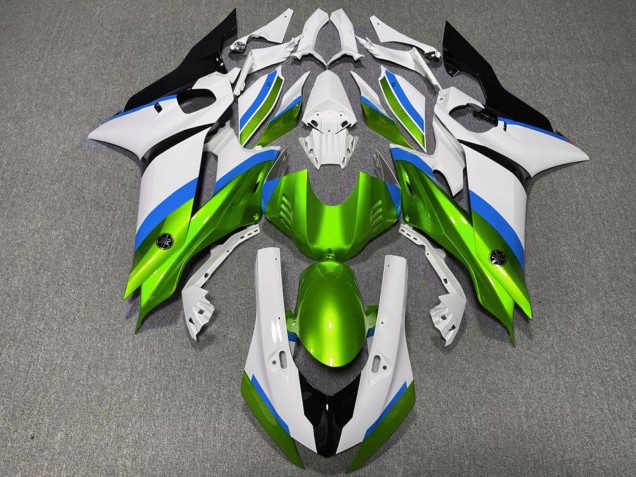 2017-2023 Yamaha R6 Motorcycle Fairings - White Blue Green UK