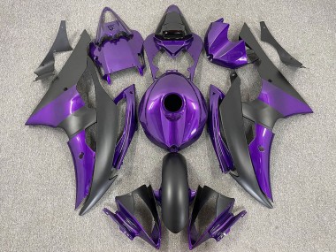 Best 2008-2016 Yamaha R6 Motorcycle Fairings - Purple Matte Black UK