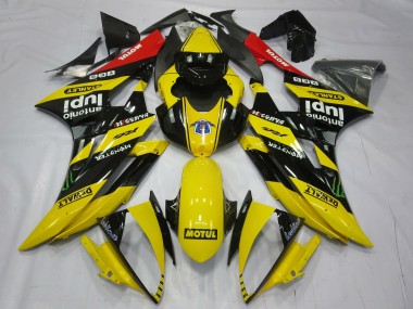 Best 2006-2007 Yamaha R6 Motorcycle Fairings - Yellow Black Red Motul Monster UK