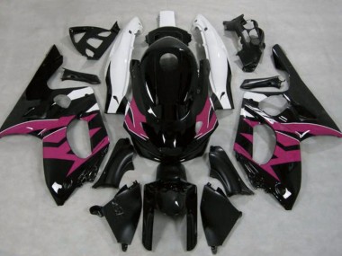 Best 1996-2007 Yamaha YZF600R Thundercat Motorcycle Fairings - Glossy Black Dark Pink White UK