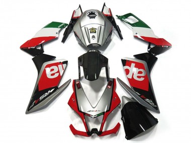 Best 2012-2018 Aprilia RS4 125 Motorcycle Fairings - Silver Red Green Glossy Black OEM Style UK
