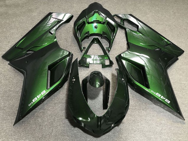 2007-2014 Ducati 848 Motorcycle Fairings - Green UK