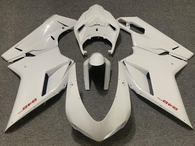 Best 2007-2014 Ducati 848 Motorcycle Fairing - Pearl White UK