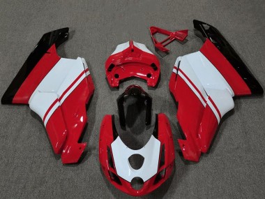 Best 2003-2004 Ducati 749 999 Motorcycle Fairings - White Red Glossy Black UK