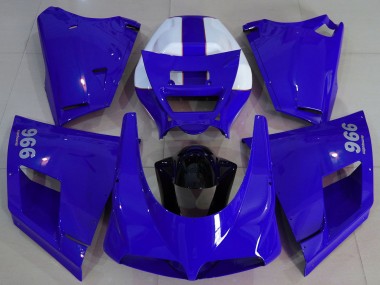 Best 1993-2005 Ducati 996 Motorcycle Fairings - Blue Black UK