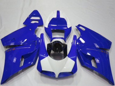 Best 1993-2005 Ducati 916 Motorcycle Fairings - Blue Glossy Black UK