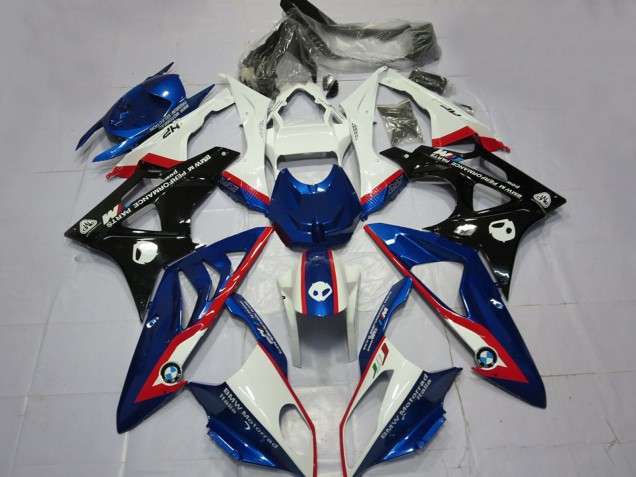2009-2014 BMW S1000RR Bike Fairings - White Red Blue Glossy Black UK