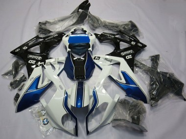 Best 2015-2016 BMW S1000RR Motorcycle Fairing - White Blue Glossy Black UK