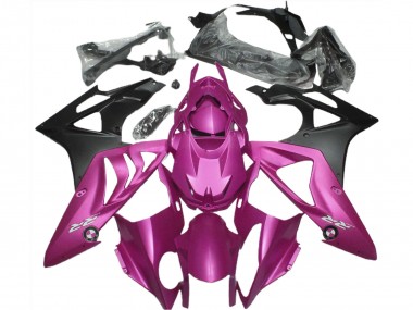 Best 2009-2014 BMW S1000RR Motorcycle Fairings - Hot Pink Matte Black UK