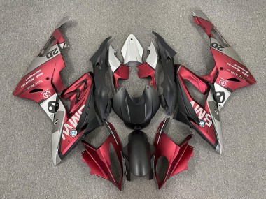 Best 2009-2014 BMW S1000RR Motorcycle Fairings - Red Matte Black UK