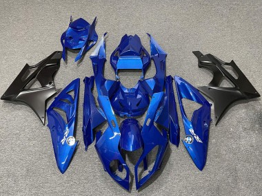 Best 2009-2014 BMW S1000RR Motorcycle Fairings - Blue Matte Black UK