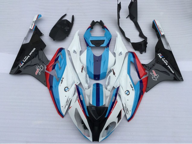 2009-2014 BMW S1000RR Motorcycle Fairings - White Red Light Blue Glossy Black OEM Style UK