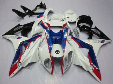 Best 2009-2014 BMW S1000RR Motorcycle Fairing Kits - White Red Blue Glossy Black UK