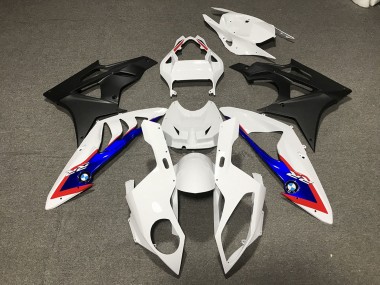 Best 2009-2014 BMW S1000RR Motorcycle Fairings - White Red Blue Matte Black UK