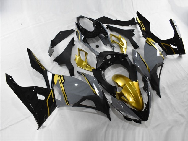 2018-2024 Kawasaki Ninja 400 Motorcycle Fairings - Nardo Grey Gold Black UK