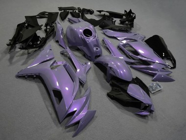 Best 2020-2024 Kawasaki Ninja 650 EX650 Motorcycle Fairings - Chameleon Grey Dazz Pearl Purple UK
