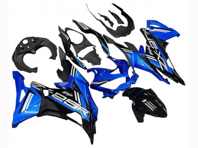 2019-2025 Kawasaki ZX25R ZX-25R Motorcycle Fairings - Blue White Matte Black UK