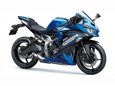 Best 2019-2025 Kawasaki ZX25R ZX-25R Motorcycle Fairings - Blue White Matte Black UK