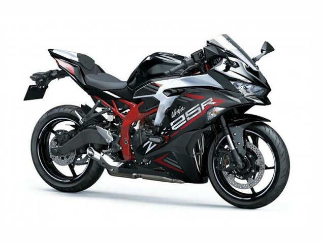 2019-2025 Kawasaki ZX25R ZX-25R Motorcycle Fairings - Silver Red Black UK