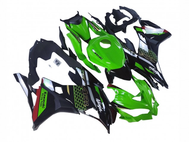 2019-2025 Kawasaki ZX25R ZX-25R Motorcycle Fairings - Green Black Red Honeycomb UK