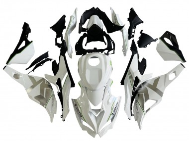 Best 2019-2025 Kawasaki ZX25R ZX-25R Motorcycle Fairings - White Silver Green Black Trick Star UK