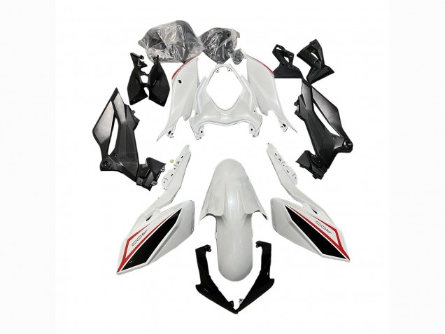 2018-2024 Kawasaki Z400 Motorcycle Fairings - White Red Black UK
