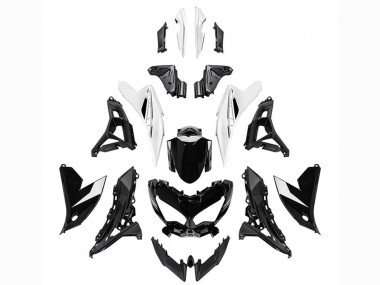 Best 2022-2025 Kawasaki Versys 650 Motorcycle Fairings - Glossy Black White UK