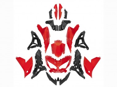 Best 2022-2025 Kawasaki Versys 650 Motorcycle Fairings - Red Black UK