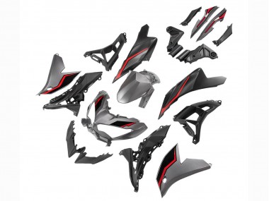 Best 2022-2025 Kawasaki Versys 650 Motorcycle Fairings - Grey Red Black UK