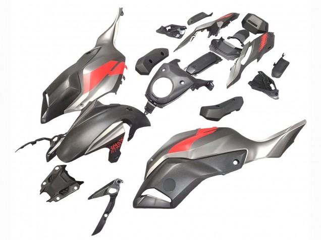 2012-2017 Yamaha MT07/FZ07 Motorcycle Fairings - Grey Red UK