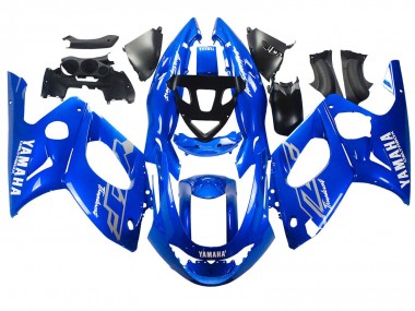 Best 1996-2007 Yamaha YZF600R Thundercat Motorcycle Fairings - Blue White Silver UK
