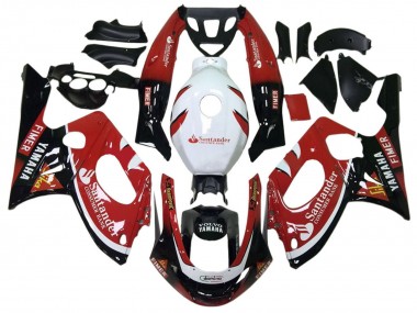 Best 1996-2007 Yamaha YZF600R Thundercat Motorcycle Fairings - Glossy Black Red White Volvo Fimer Santander UK