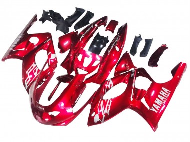 Best 1996-2007 Yamaha YZF600R Thundercat Motorcycle Fairings - Red White Thunderace UK
