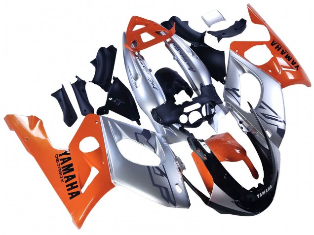 1996-2007 Yamaha YZF600R Thundercat Motorcycle Fairings - Orange Grey Glossy Black UK