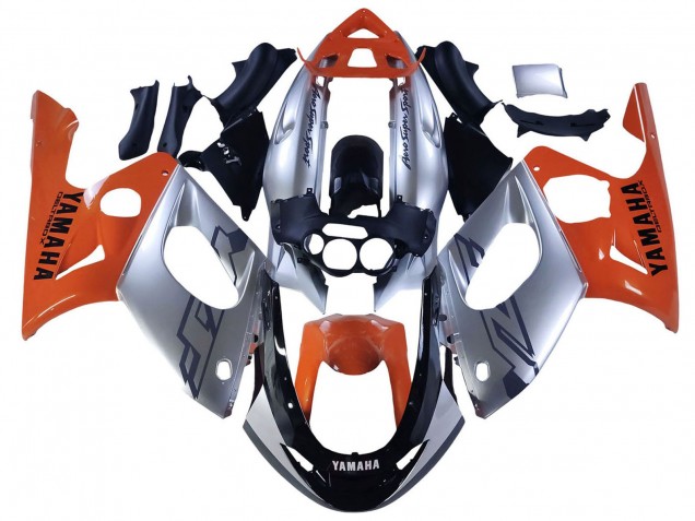 1996-2007 Yamaha YZF600R Thundercat Motorcycle Fairings - Orange Grey Glossy Black UK