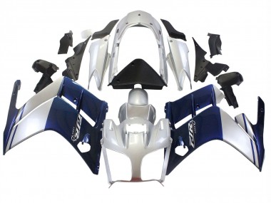 Best 2001-2006 Yamaha FJR1300 Motorcycle Fairings - Dark Blue Silver UK