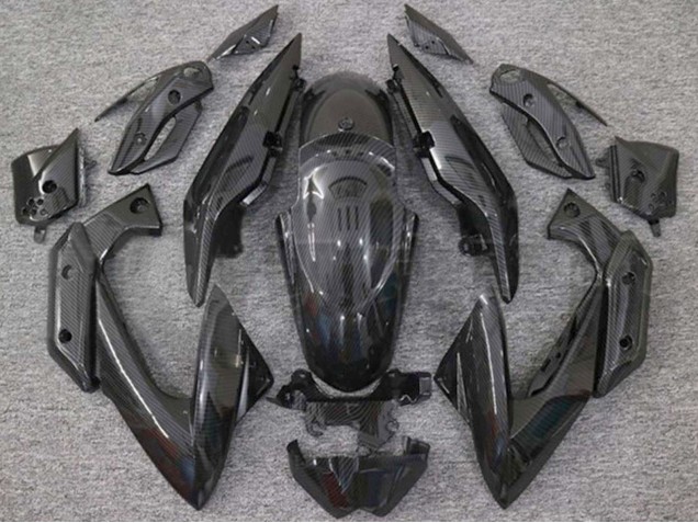 2009-2012 Yamaha XJ6 Motorcycle Fairings - Black Carbon Fiber UK