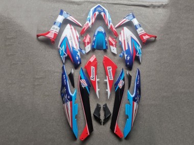 Best 2019-2021 Yamaha TMAX560 Motorcycle Fairings - Light Blue Red Black UK