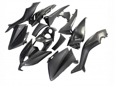 Best 2012-2014 Yamaha TMAX530 Motorcycle Fairings - Black Carbon Fiber UK